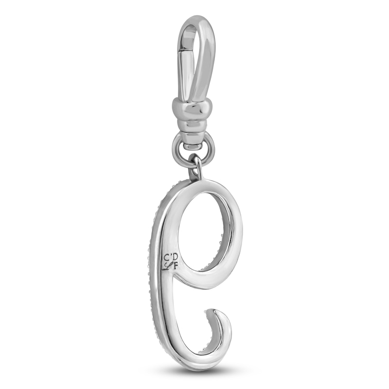 Main Image 2 of Charm'd by Lulu Frost Pavé Diamond Number 9 Charm 1/8 ct tw 10K White Gold