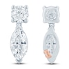 Thumbnail Image 2 of Pnina Tornai Marquise & Round-Cut Lab-Created Diamond Dangle Earrings 1-1/2 ct tw 14K White Gold