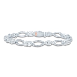 Pnina Tornai Marquise-Cut & Round Lab-Created Diamond Bracelet 5 ct tw 14K White Gold 7&quot;