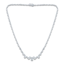 Pnina Tornai Pear-Shaped & Round-Cut Lab-Created Diamond Necklace 10 ct tw 14K White Gold