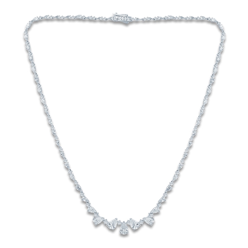 Pnina Tornai Pear-Shaped & Round-Cut Lab-Created Diamond Necklace 10 ct tw 14K White Gold