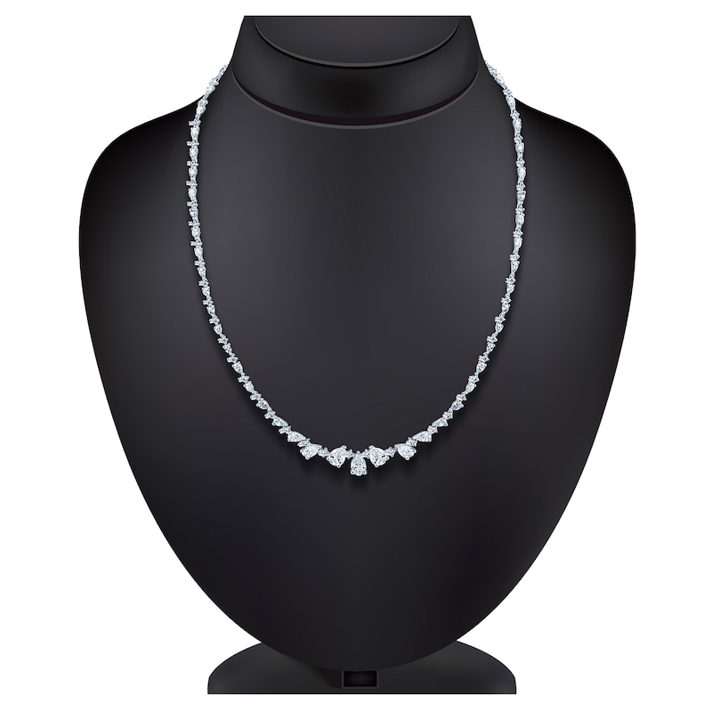 Pnina Tornai Pear-Shaped & Round-Cut Lab-Created Diamond Necklace 10 ct tw 14K White Gold