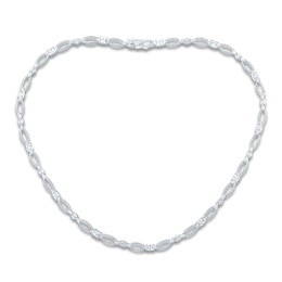 Pnina Tornai Marquise & Round-Cut Lab-Created Diamond Necklace 11 ct tw 14K White Gold 18&quot;