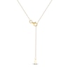 Thumbnail Image 5 of Baguette & Round-Cut Lab-Created Diamond Snowflake Necklace 1 ct tw 14K Yellow Gold 18&quot;