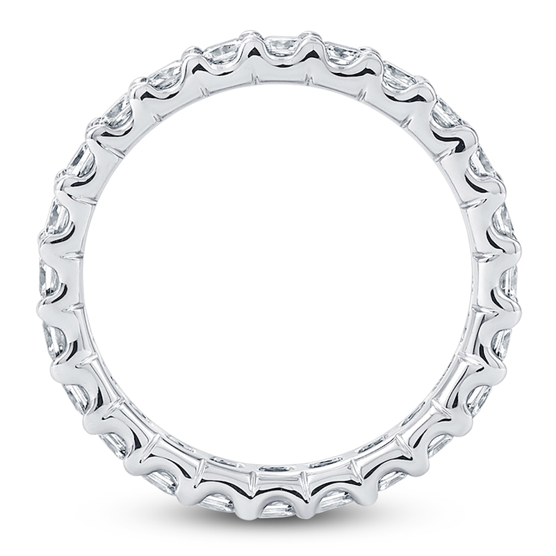 Main Image 2 of Certified Princess-Cut Diamond Eternity Band 1-5/8 - 2 ct tw Platinum