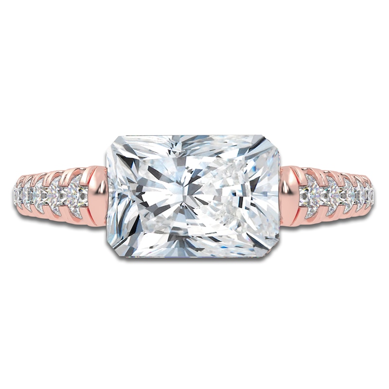 Main Image 3 of Radiant-Cut Created By Jared Studio Lab-Created Diamond Engagement Ring 2-1/3 ct tw 14K Rose Gold