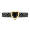 Thumbnail Image 3 of Pnina Tornai Heart-Shaped Black Diamond Fashion Ring 1 ct tw 14K Yellow Gold