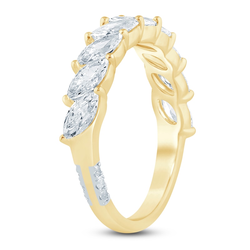 Main Image 2 of Pnina Tornai Marquise-Cut Lab-Created Diamond 1-1/3 ct tw 14K Yellow Gold