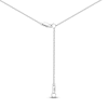 Thumbnail Image 4 of Natural Blue Sapphire & Diamond Drop Necklace 1/15 ct tw 14K White Gold 17&quot;