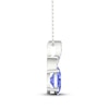 Thumbnail Image 2 of Tanzanite Necklace 1/20 ct tw Diamonds 10K White Gold