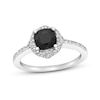 Thumbnail Image 1 of Natural Onyx & Natural White Topaz Ring Sterling Silver