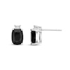 Thumbnail Image 0 of Natural Onyx & Natural White Topaz Earrings Sterling Silver