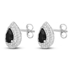 Thumbnail Image 5 of Natural Onyx & Natural White Topaz Drop Earrings Sterling Silver