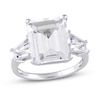 Thumbnail Image 0 of Natural White Topaz 3-Stone Ring Sterling Silver