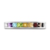 Thumbnail Image 2 of Love Proudly Ring Multi-Color Rainbow 14K White Gold 4MM