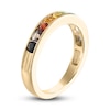 Thumbnail Image 2 of Love Proudly Ring Multi-Color Rainbow 14K Yellow Gold 4MM