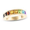 Thumbnail Image 1 of Love Proudly Ring Multi-Color Rainbow 14K Yellow Gold 7MM