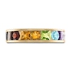 Thumbnail Image 3 of Love Proudly Ring Multi-Color Rainbow 14K Yellow Gold 7MM