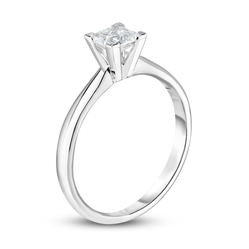 Main Image 2 of Diamond Solitaire Engagement Ring 1/5 ct tw Princess 14K White Gold (I2/I)