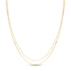 Thumbnail Image 1 of Mixed Solid Chain Necklace 14K Yellow Gold 18&quot; Adj.