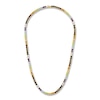 Thumbnail Image 1 of 1933 by Esquire Men's Natural Multi-Gemstone Tennis Necklace 14K Yellow Gold-Plated Sterling Silver 22&quot;