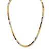 Thumbnail Image 2 of 1933 by Esquire Men's Natural Multi-Gemstone Tennis Necklace 14K Yellow Gold-Plated Sterling Silver 22&quot;