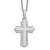 Thumbnail Image 1 of Cross Pendant Necklace 14K White Gold 18&quot;