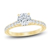 Thumbnail Image 1 of Diamond Hidden Halo Engagement Ring 1-1/2 ct tw Round 14K Yellow Gold