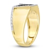 Thumbnail Image 2 of Men's Natural Onyx Ring 1/10 ct tw Diamonds 10K Yellow Gold