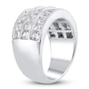 Thumbnail Image 2 of Diamond Multi Row Anniversary Band 3 ct tw Princess 14K White Gold