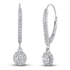 Thumbnail Image 2 of Diamond Earrings 1/4 ct tw Round 14K White Gold