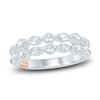 Thumbnail Image 1 of Pnina Tornai Double Row Diamond Wedding Band 1 ct tw Marquise/Round 14K White Gold