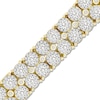 Thumbnail Image 1 of Men's Diamond Double Row Tennis Bracelet 5 ct tw Round 10K Yellow Gold 8.5"