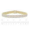 Thumbnail Image 2 of Men's Diamond Double Row Tennis Bracelet 5 ct tw Round 10K Yellow Gold 8.5"