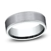 Thumbnail Image 1 of Men's Knurled Wedding Band 7mm 14K White Gold & Matte Tantalum