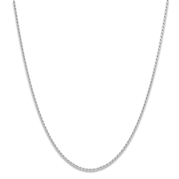 Solid Diamond-Cut Rope Chain Necklace 1.3mm Sterling Silver 24&quot;