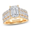 Thumbnail Image 1 of Emerald-Cut Created By Jared Studio Lab-Created Diamond Engagement Ring 3-3/4 ct tw 14K Yellow Gold