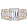 Thumbnail Image 3 of Emerald-Cut Created By Jared Studio Lab-Created Diamond Engagement Ring 3-3/4 ct tw 14K Yellow Gold