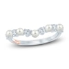 Thumbnail Image 1 of Pnina Tornai Cultured Pearl & Diamond Contour Anniversary Ring 1/3 ct tw 14K White Gold