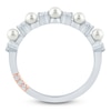 Thumbnail Image 4 of Pnina Tornai Cultured Pearl & Diamond Contour Anniversary Ring 1/3 ct tw 14K White Gold