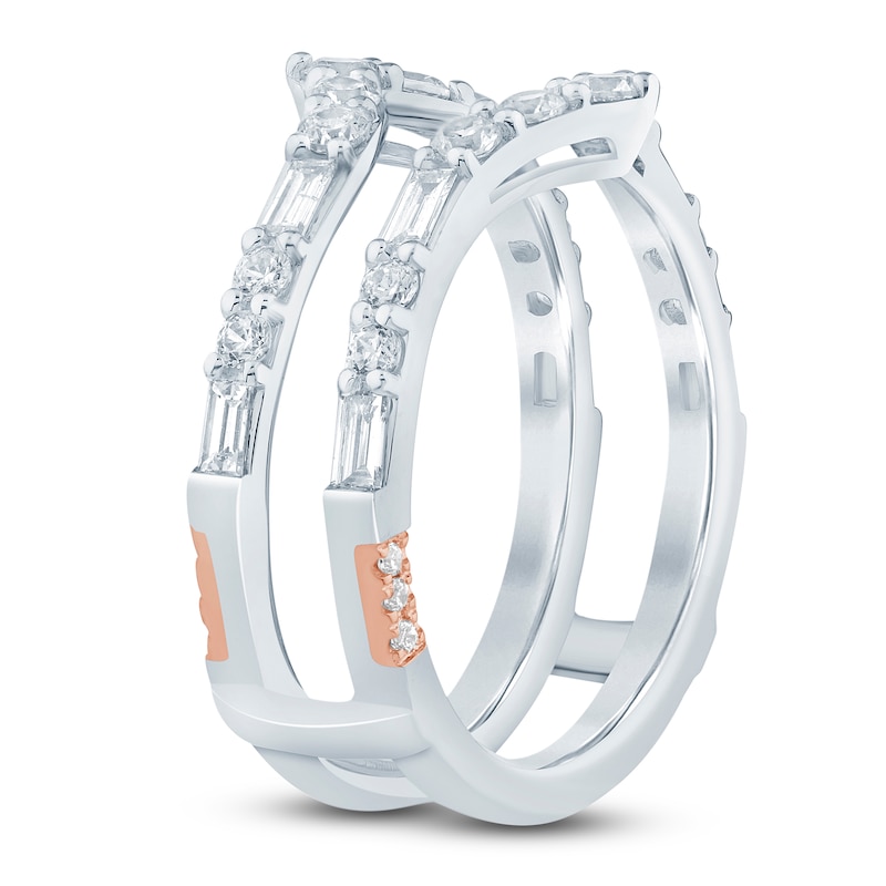 Main Image 2 of Pnina Tornai Baguette & Round-Cut Diamond Chevron Enhancer Ring 1 ct tw 14K White Gold