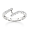 Thumbnail Image 1 of J'Lure Lab-Created Diamond Contour Wedding Band 3/8 ct tw 18K White Gold