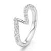 Thumbnail Image 4 of J'Lure Lab-Created Diamond Contour Wedding Band 3/8 ct tw 18K White Gold