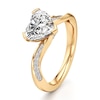 Thumbnail Image 4 of J'Lure Heart Brilliant-Cut Lab-Created Diamond Bypass Engagement Ring 2-1/6 ct tw 18K Yellow Gold