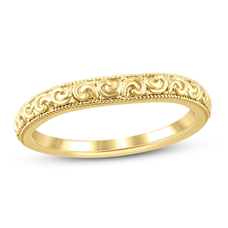 Wedding Band 14K Yellow Gold