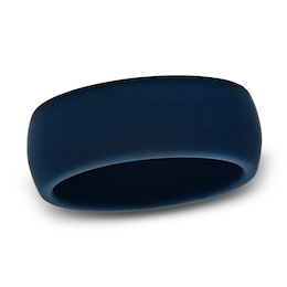 Navy Silicone Wedding Band 8mm