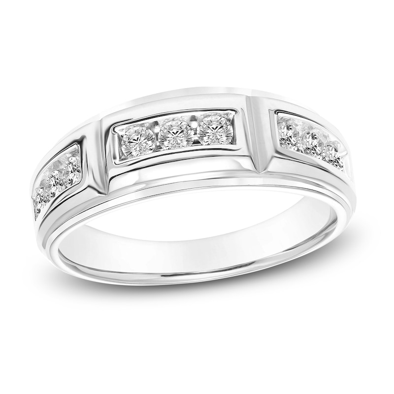 Main Image 1 of Diamond Wedding Band 3/4 ct tw Round 14K White Gold