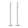 Thumbnail Image 1 of Diamond Hoop Earrings 6-1/3 ct tw Round 14K White Gold