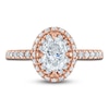 Thumbnail Image 3 of Vera Wang WISH Diamond Engagement Ring 2-3/8 ct tw Oval/ Round 18K Rose Gold