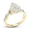 Thumbnail Image 1 of Diamond Ring 3/4 ct tw Pear/Round/ Marquise/Baguette 14K Yellow Gold